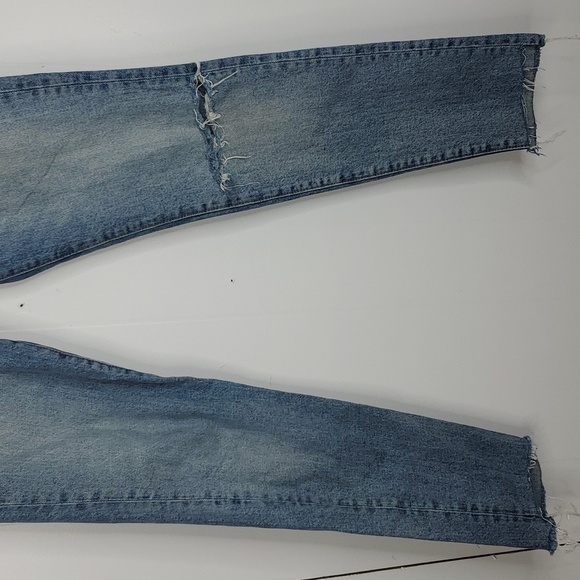 We The Free Skinny Jeans Ripped Knee Raw Hem High Rise Ankle Button Fly Women 26 - Picture 4 of 11